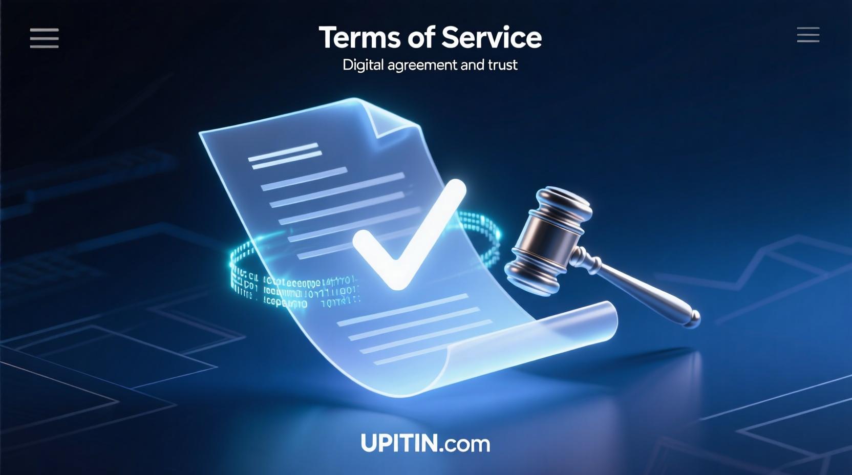 A conceptual image representing digital terms and agreements